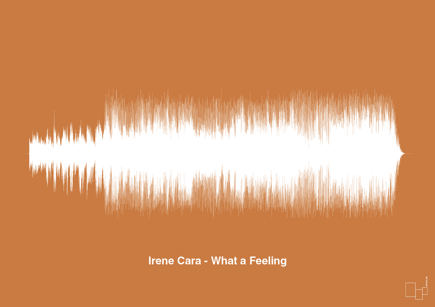 irene cara - what a feeling - Plakat med Musik i Rumba Orange