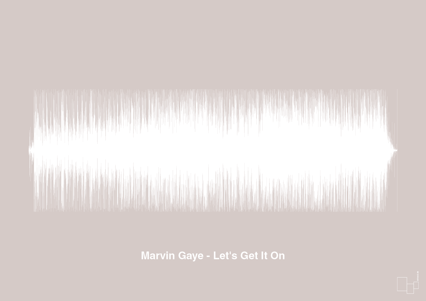 marvin gaye - let's get it on - Plakat med Musik i Broken Beige