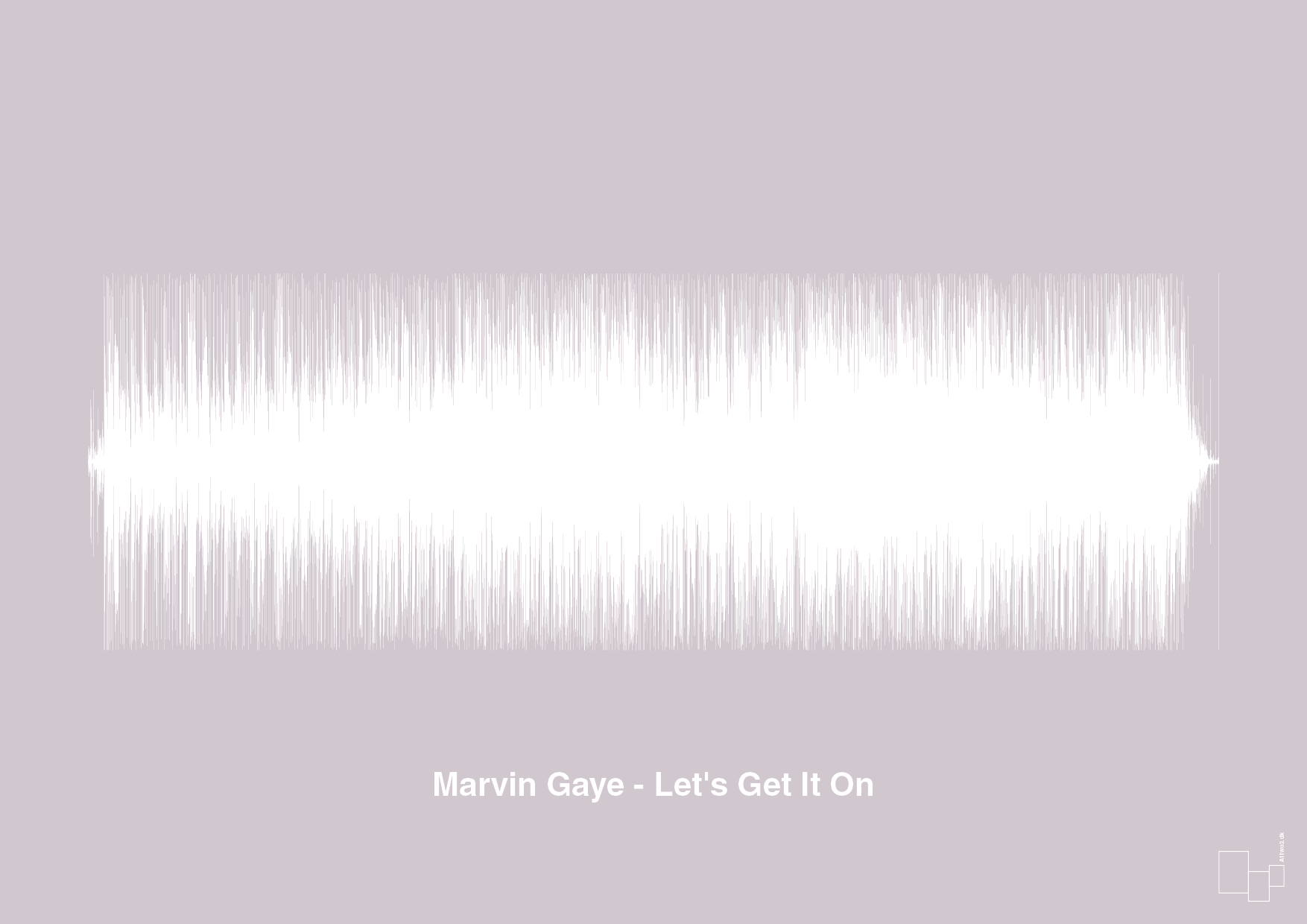 marvin gaye - let's get it on - Plakat med Musik i Dusty Lilac