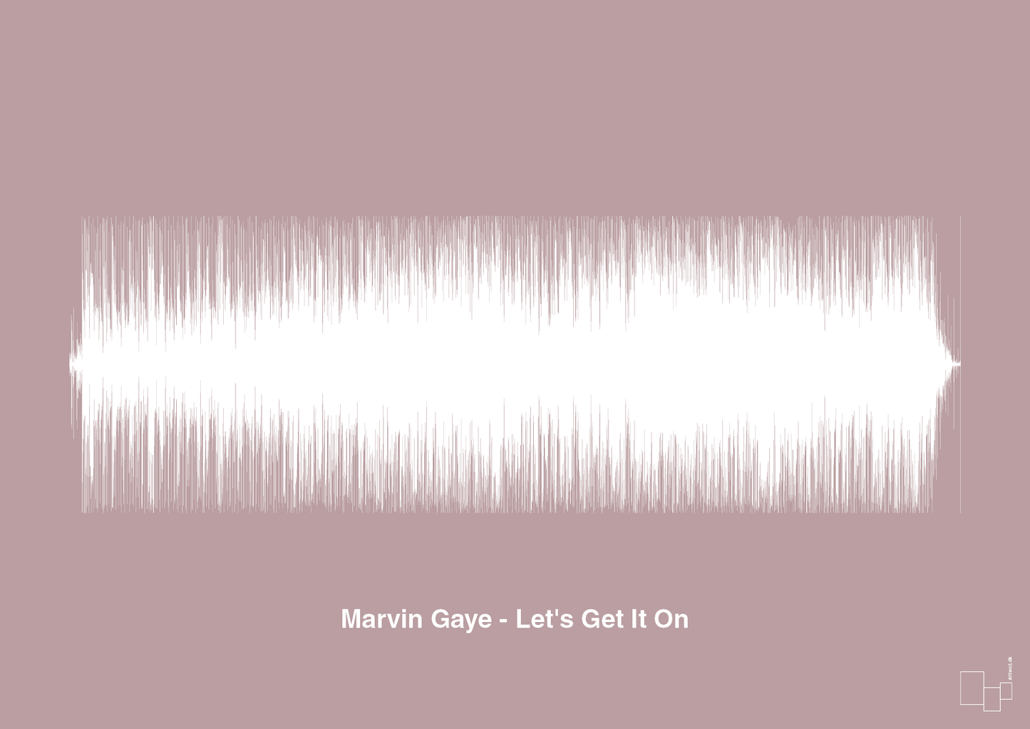 marvin gaye - let's get it on - Plakat med Musik i Light Rose