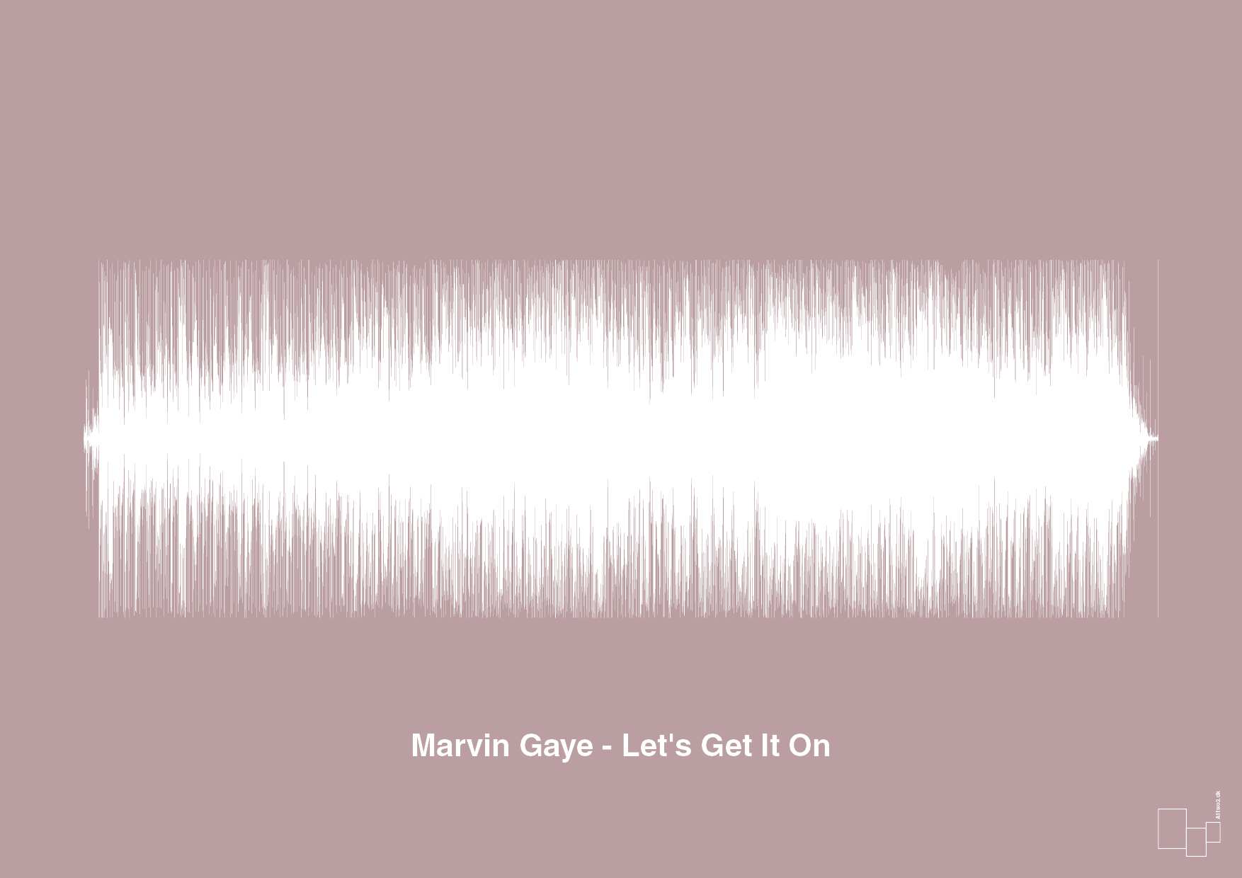 marvin gaye - let's get it on - Plakat med Musik i Light Rose