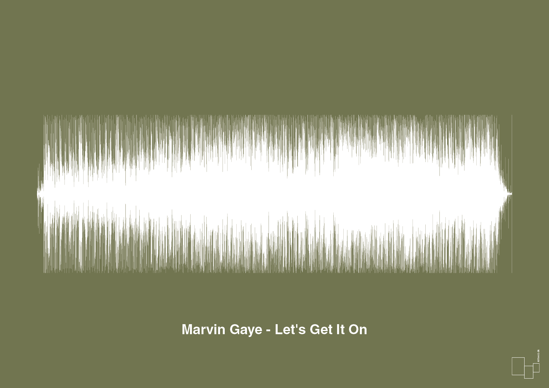 marvin gaye - let's get it on - Plakat med Musik i Secret Meadow