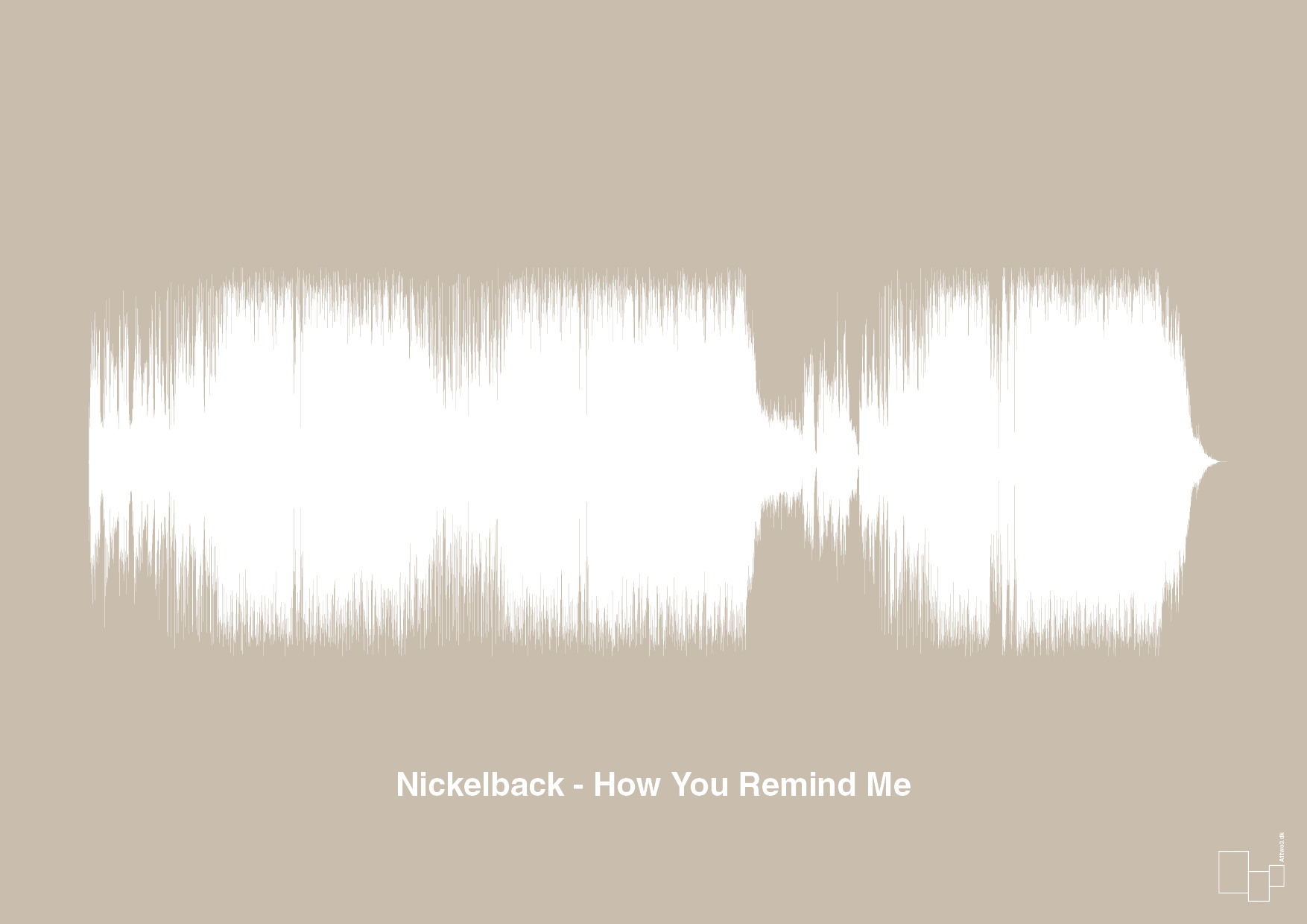 nickelback - how you remind me - Plakat med Musik i Creamy Mushroom