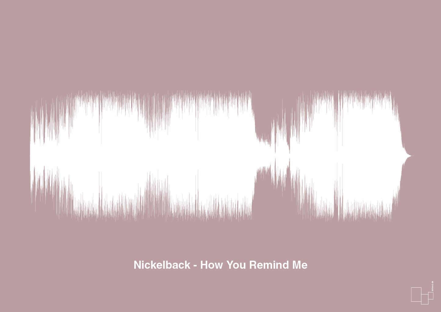 nickelback - how you remind me - Plakat med Musik i Light Rose