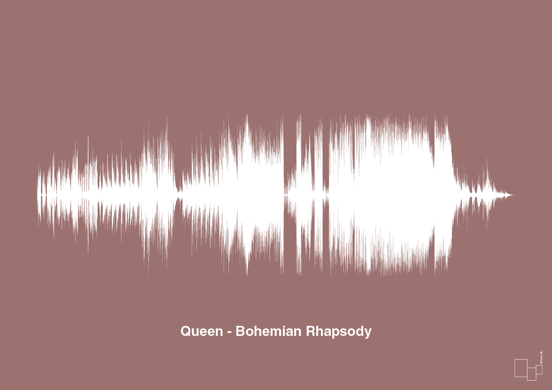 queen - bohemian rhapsody - Plakat med Musik i Plum