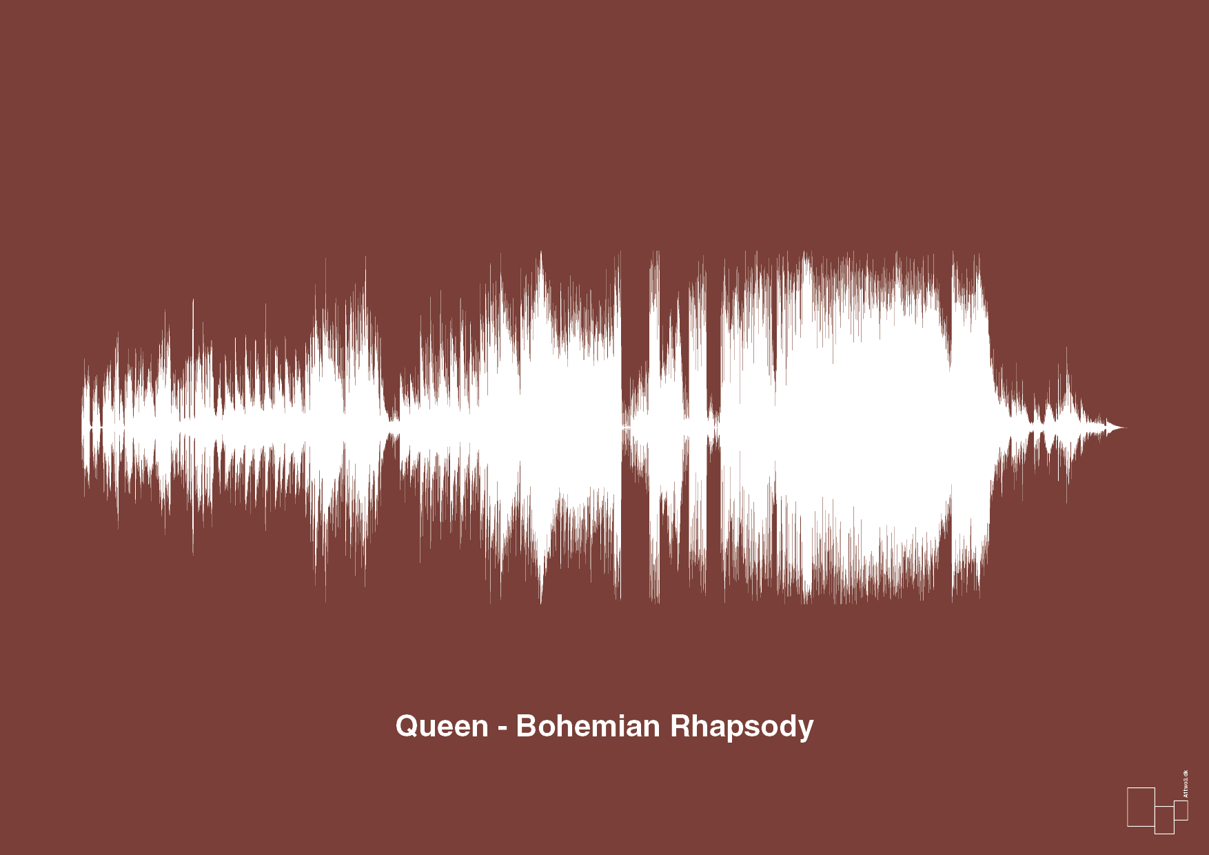 queen - bohemian rhapsody - Plakat med Musik i Red Pepper