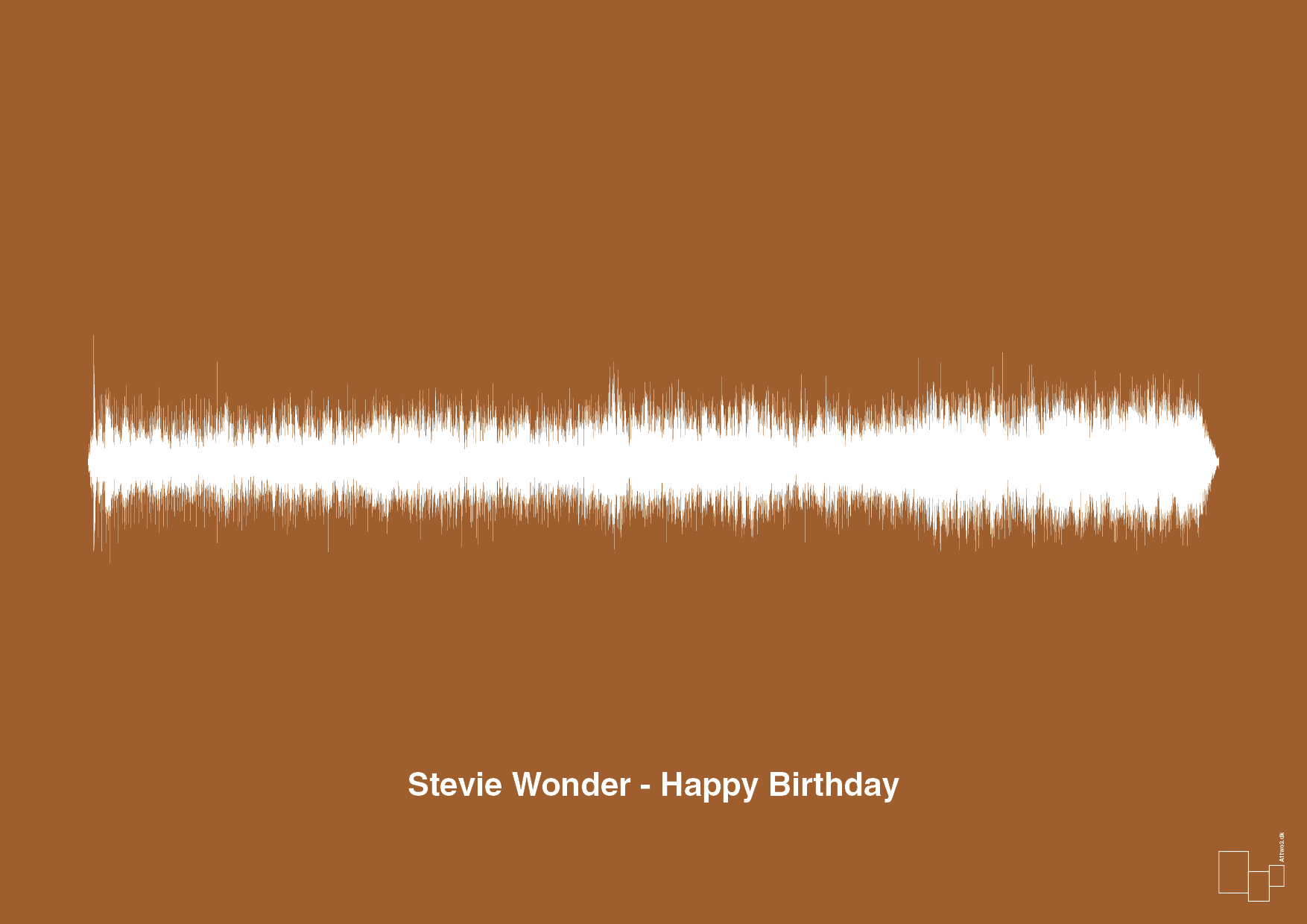stevie wonder - happy birthday - Plakat med Musik i Cognac