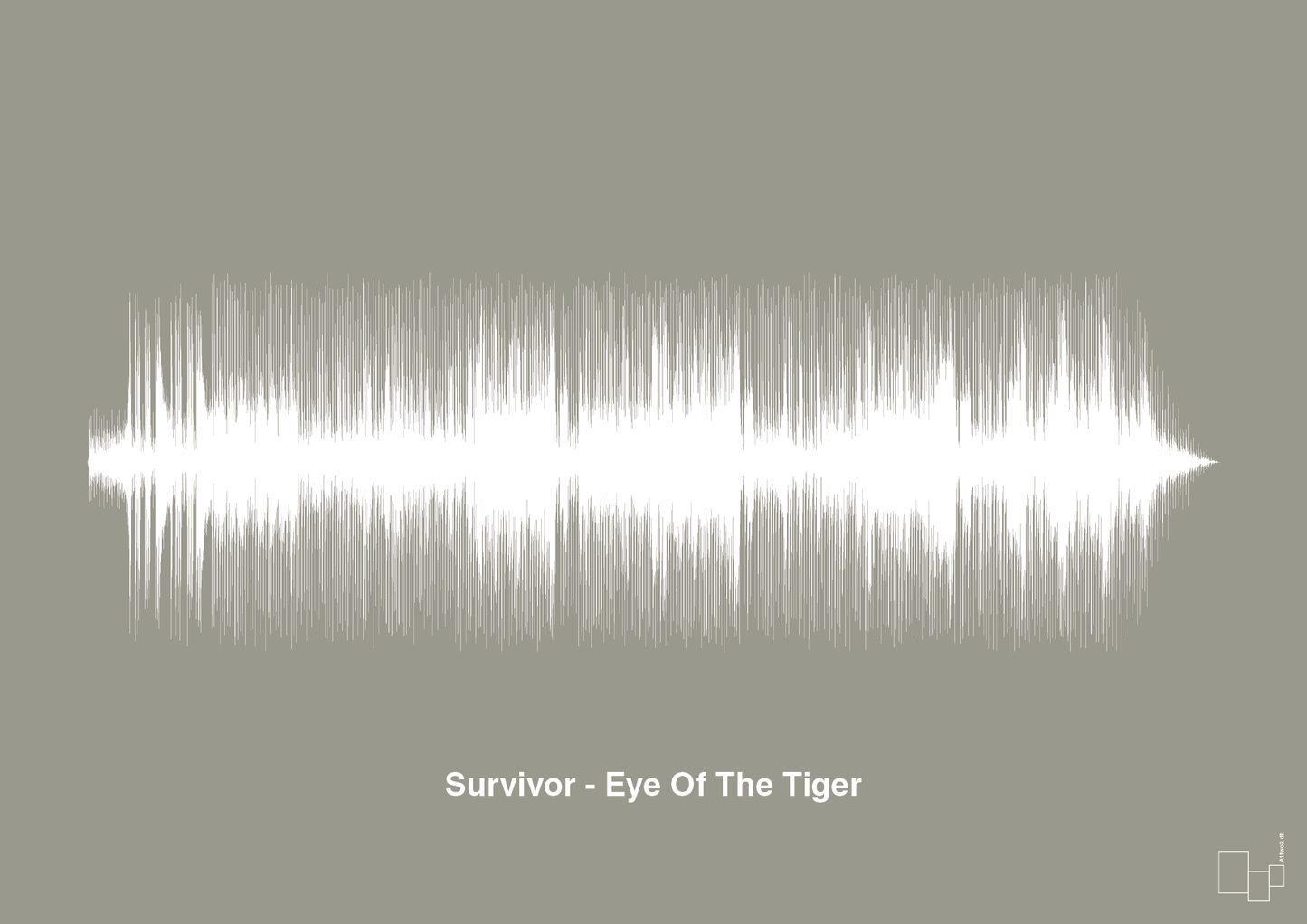 survivor - eye of the tiger - Plakat med Musik i Battleship Gray