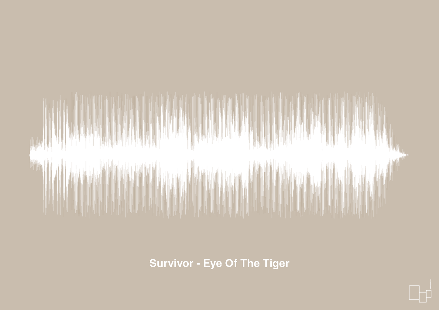 survivor - eye of the tiger - Plakat med Musik i Creamy Mushroom