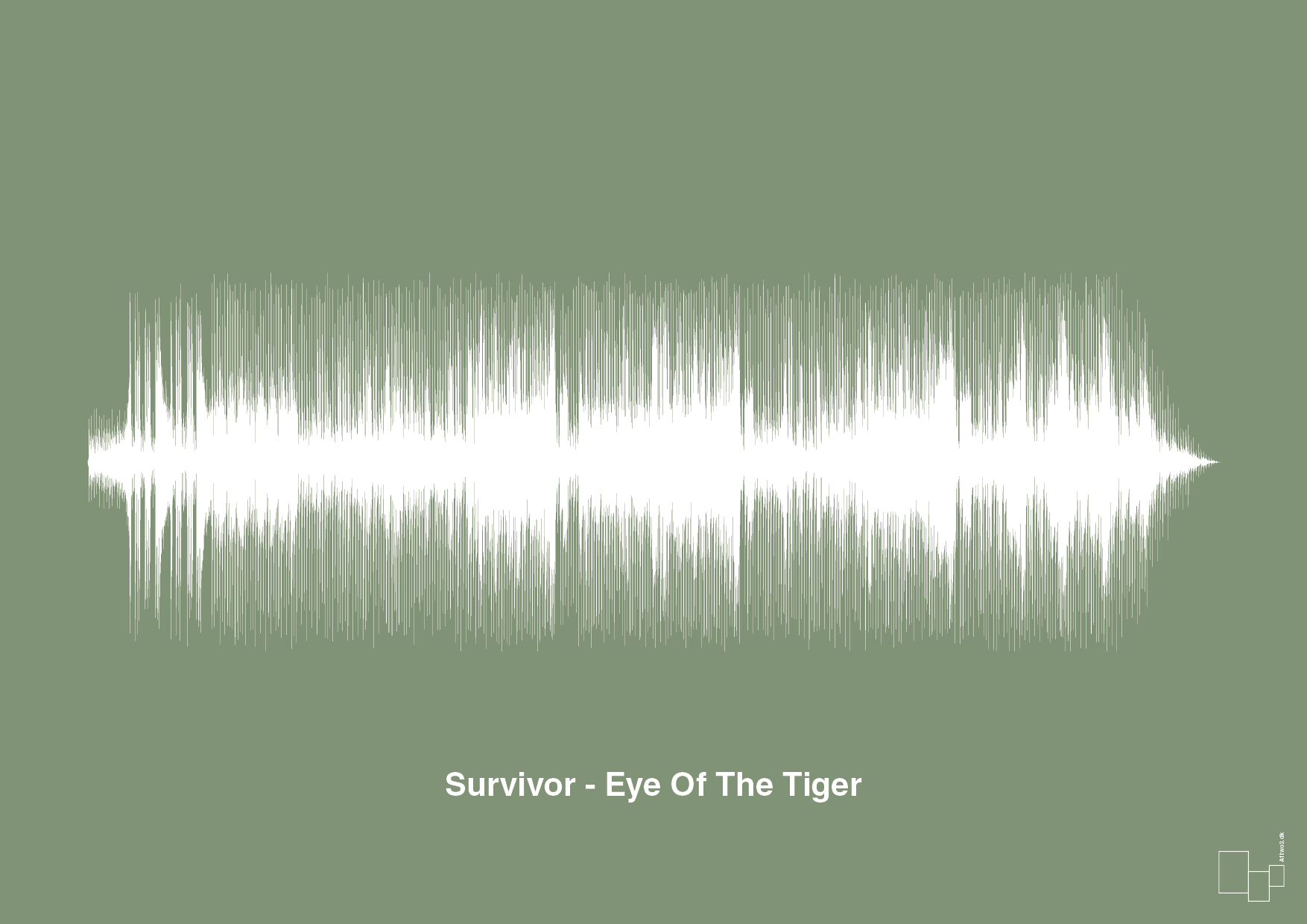 survivor - eye of the tiger - Plakat med Musik i Jade
