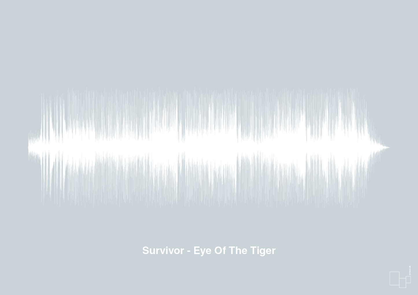 survivor - eye of the tiger - Plakat med Musik i Light Drizzle