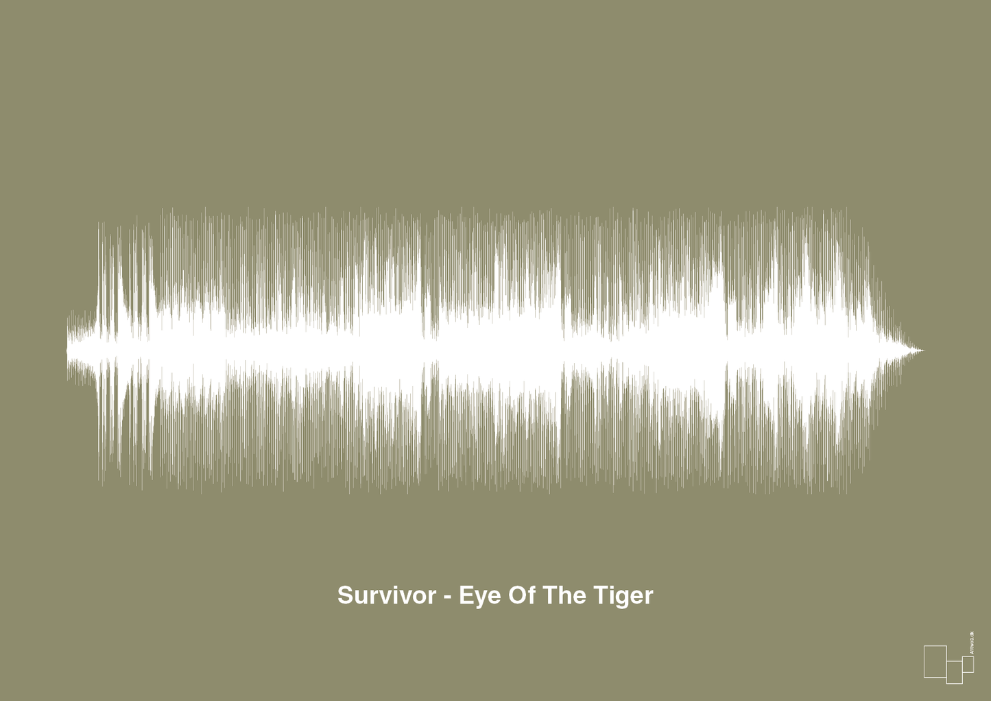 survivor - eye of the tiger - Plakat med Musik i Misty Forrest
