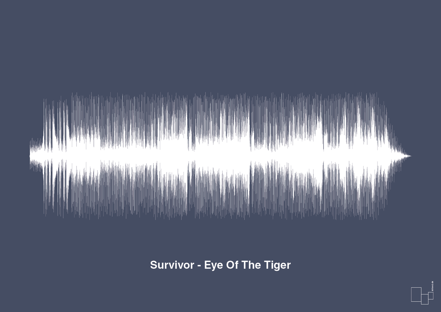 survivor - eye of the tiger - Plakat med Musik i Petrol