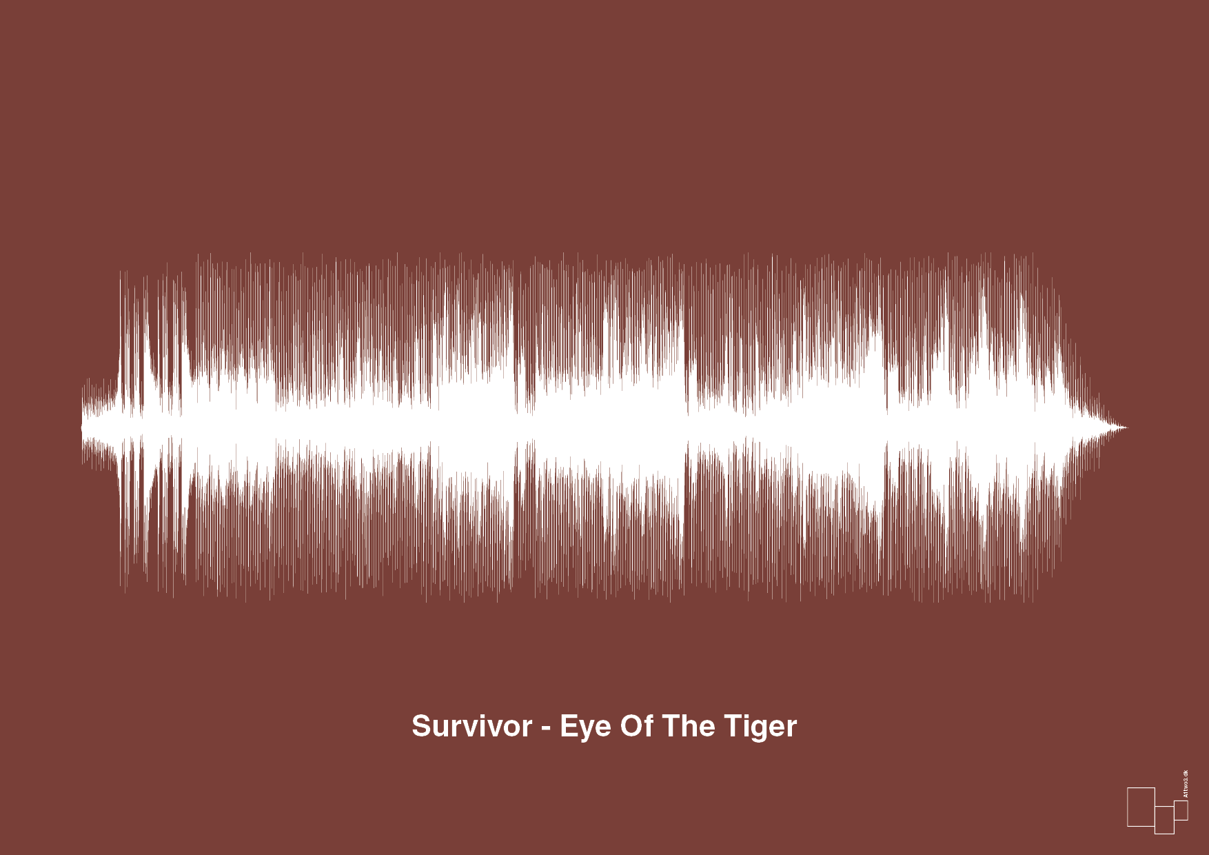 survivor - eye of the tiger - Plakat med Musik i Red Pepper