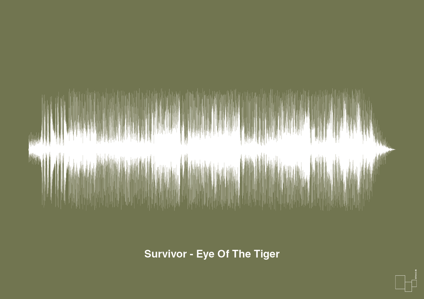survivor - eye of the tiger - Plakat med Musik i Secret Meadow