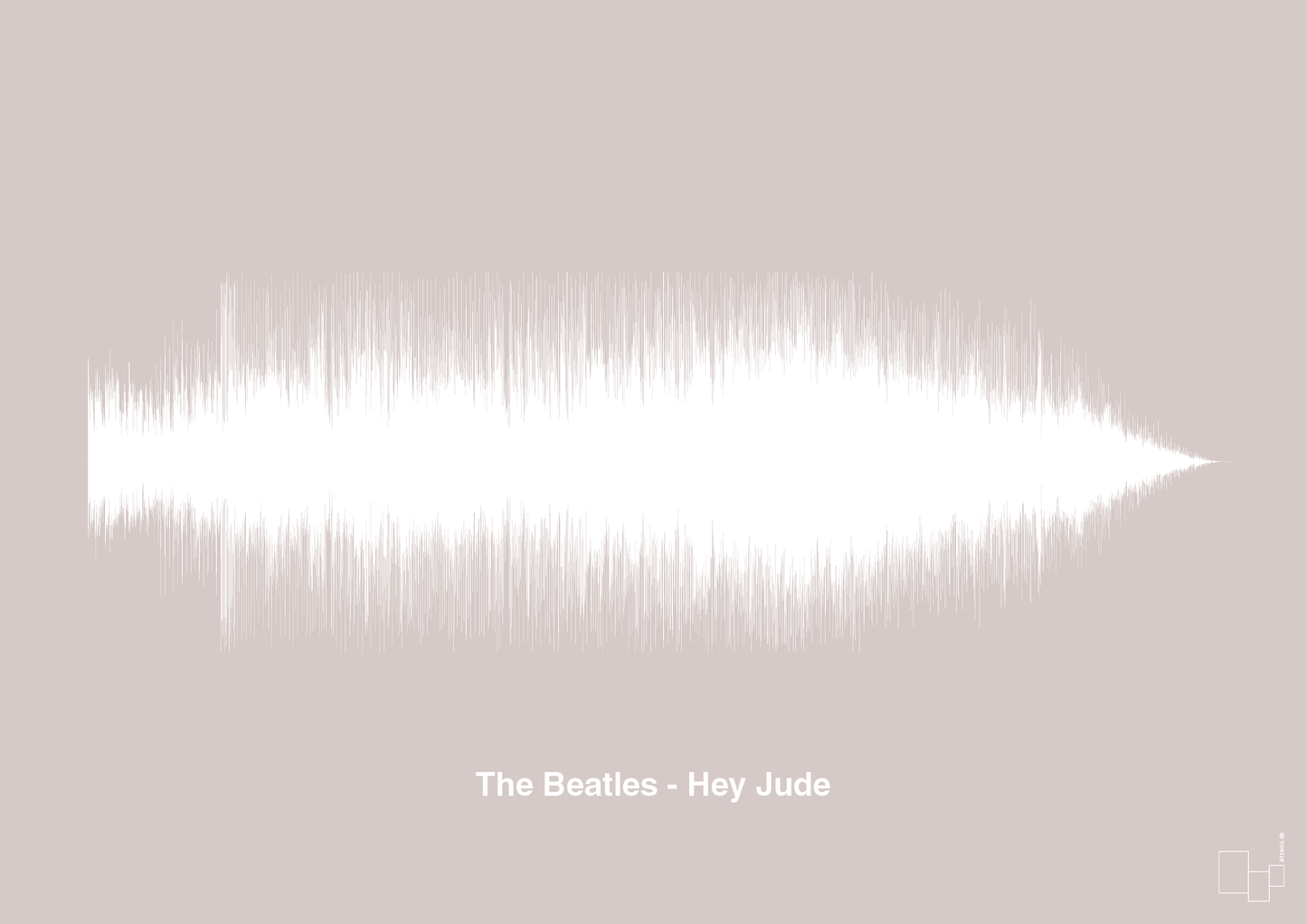 the beatles - hey jude - Plakat med Musik i Broken Beige