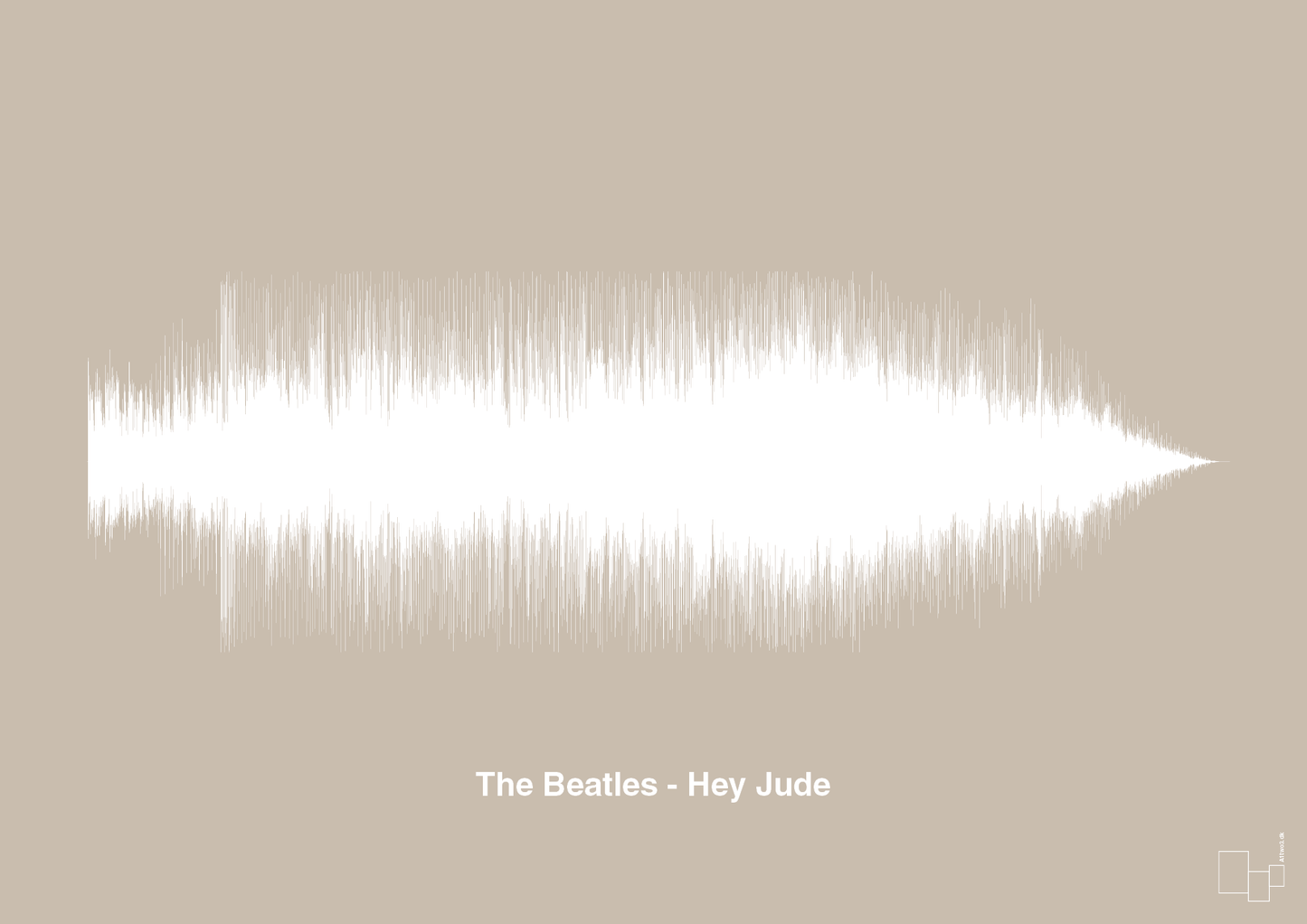 the beatles - hey jude - Plakat med Musik i Creamy Mushroom