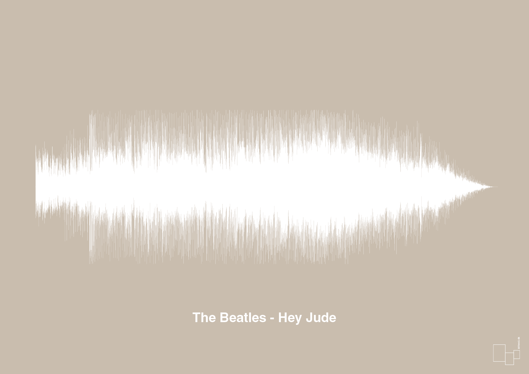 the beatles - hey jude - Plakat med Musik i Creamy Mushroom