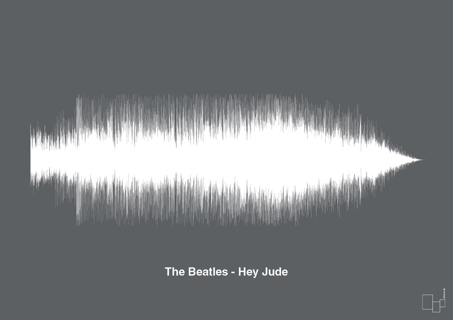 the beatles - hey jude - Plakat med Musik i Graphic Charcoal