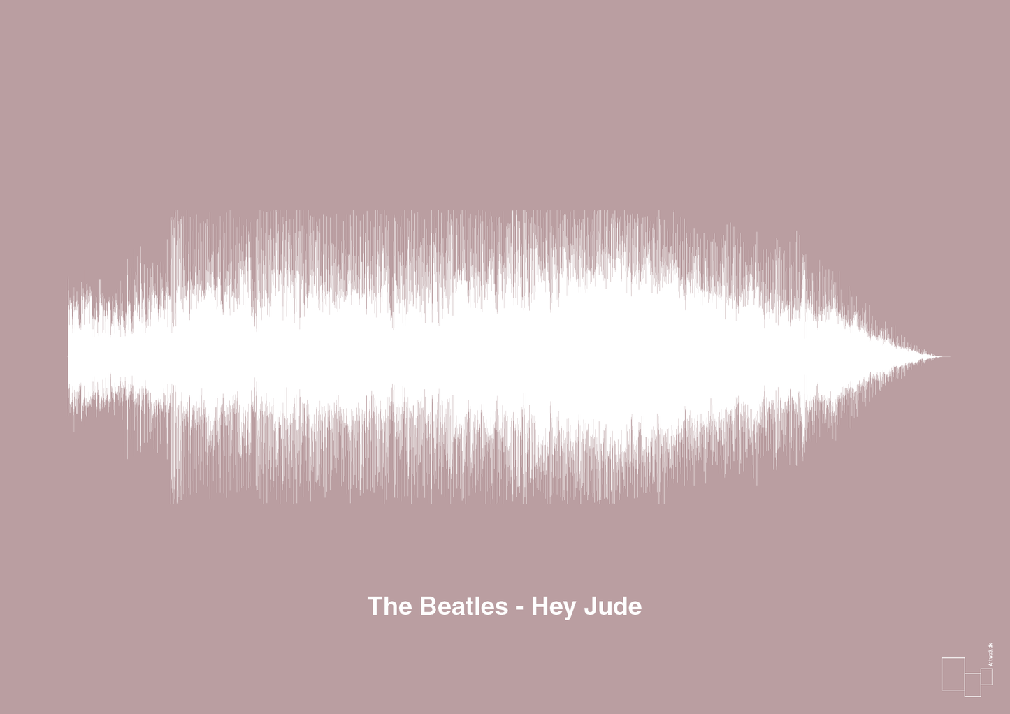 the beatles - hey jude - Plakat med Musik i Light Rose