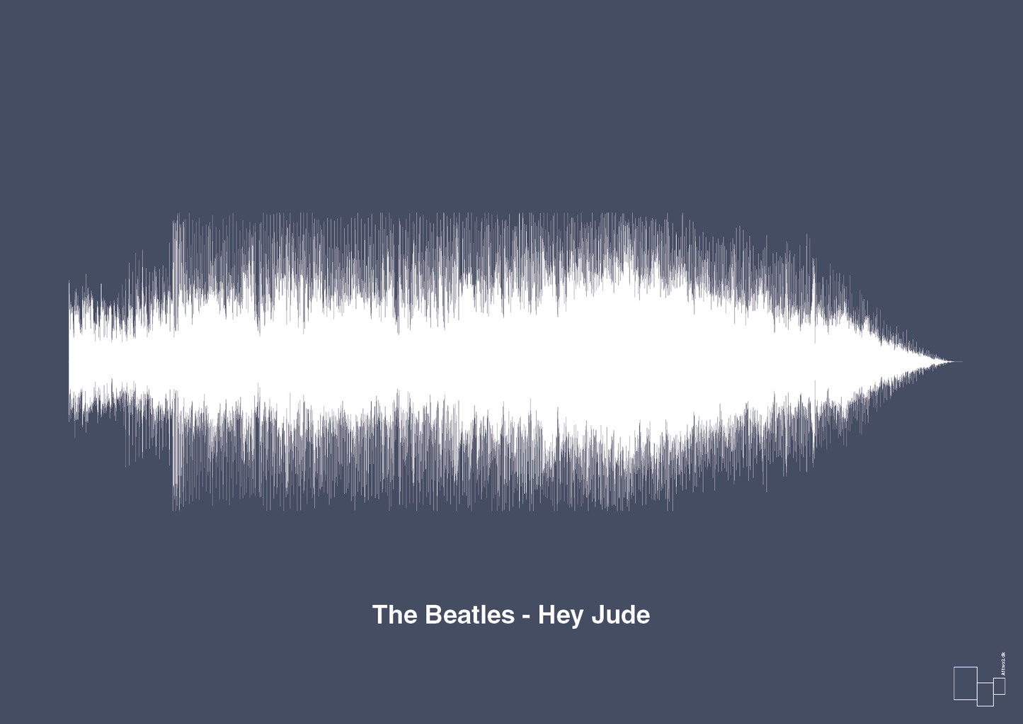 the beatles - hey jude - Plakat med Musik i Petrol