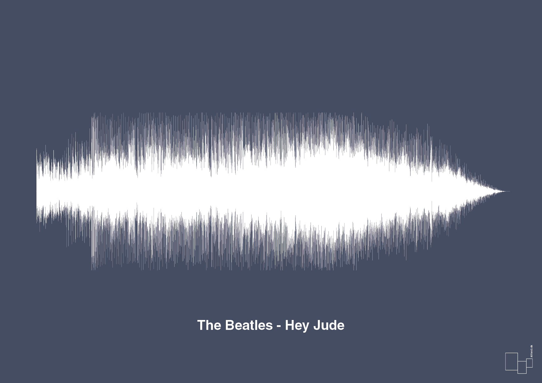 the beatles - hey jude - Plakat med Musik i Petrol