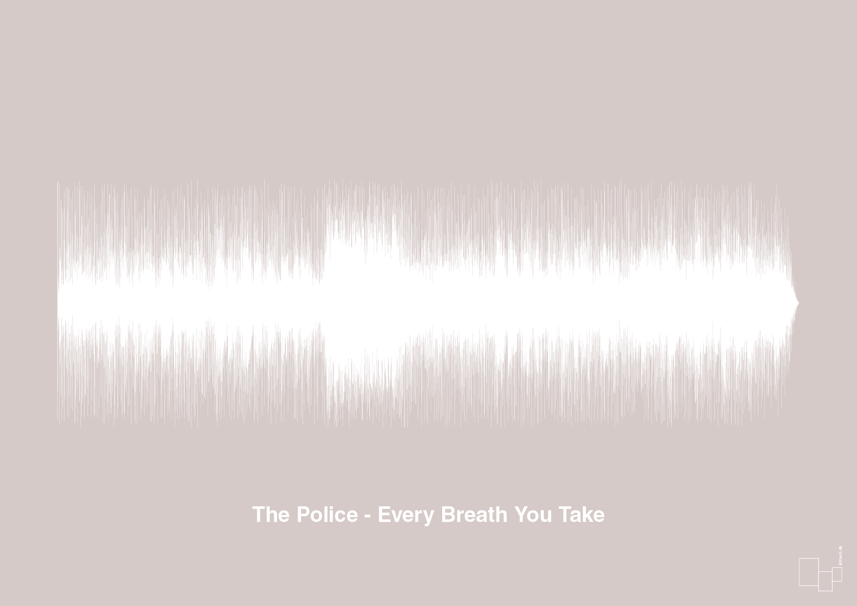 the police - every breath you take - Plakat med Musik i Broken Beige