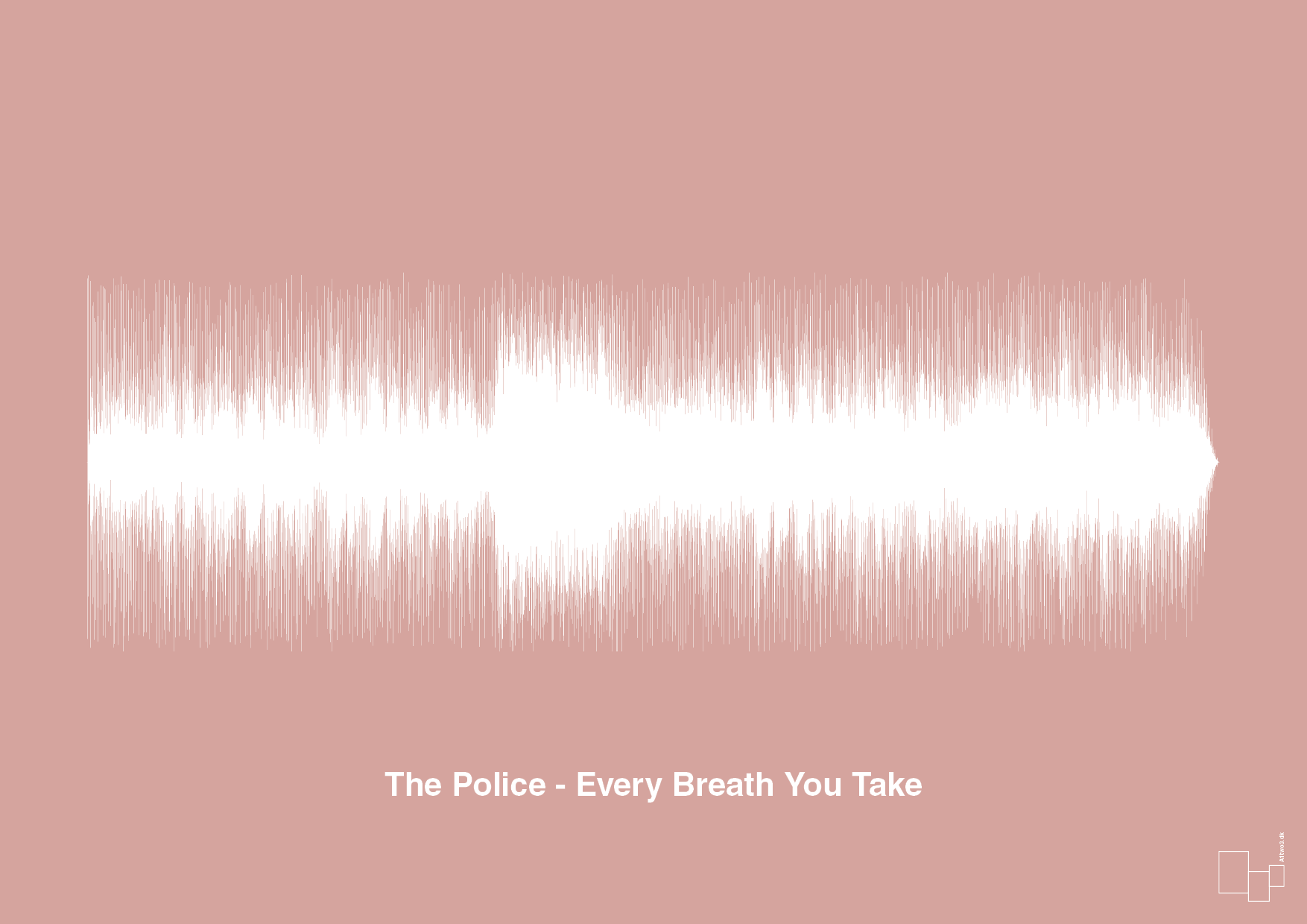 the police - every breath you take - Plakat med Musik i Bubble Shell
