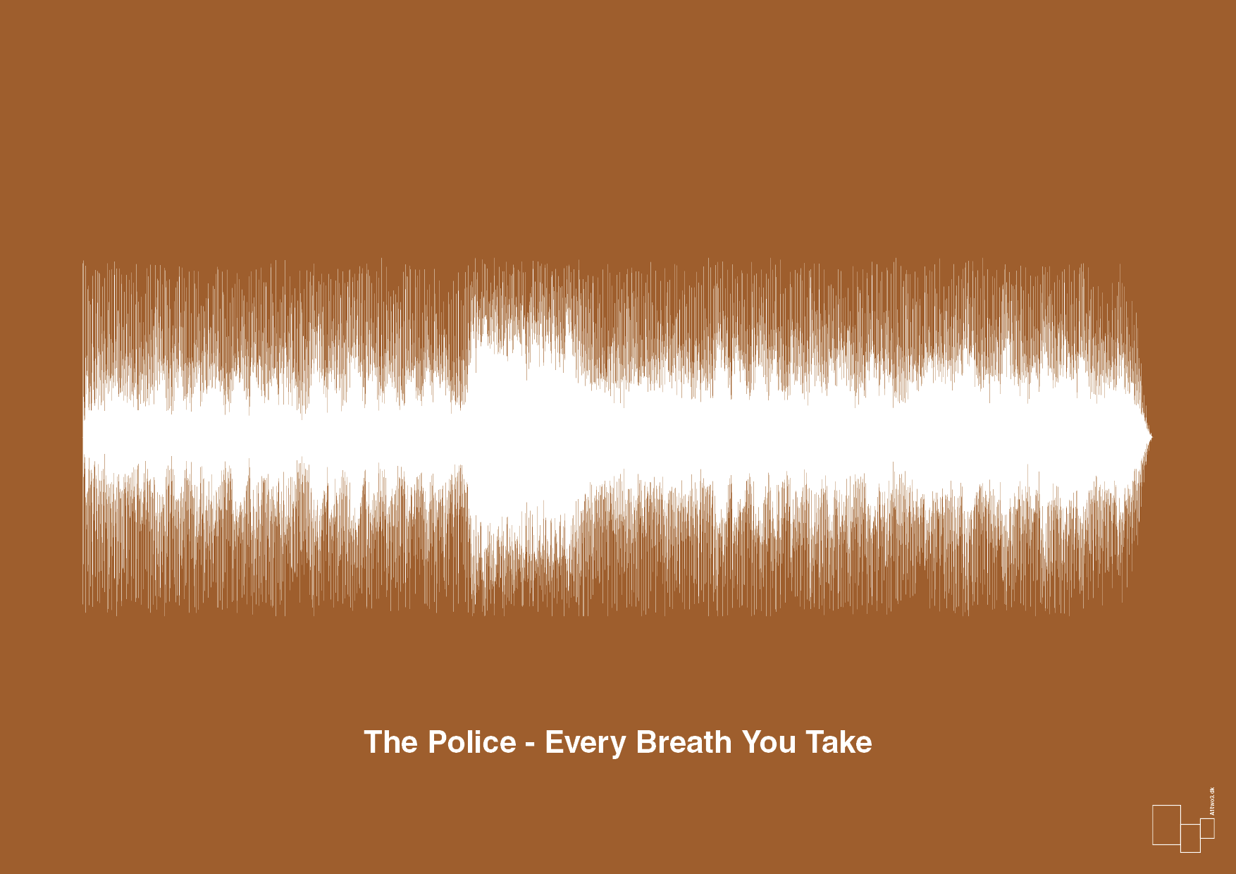 the police - every breath you take - Plakat med Musik i Cognac