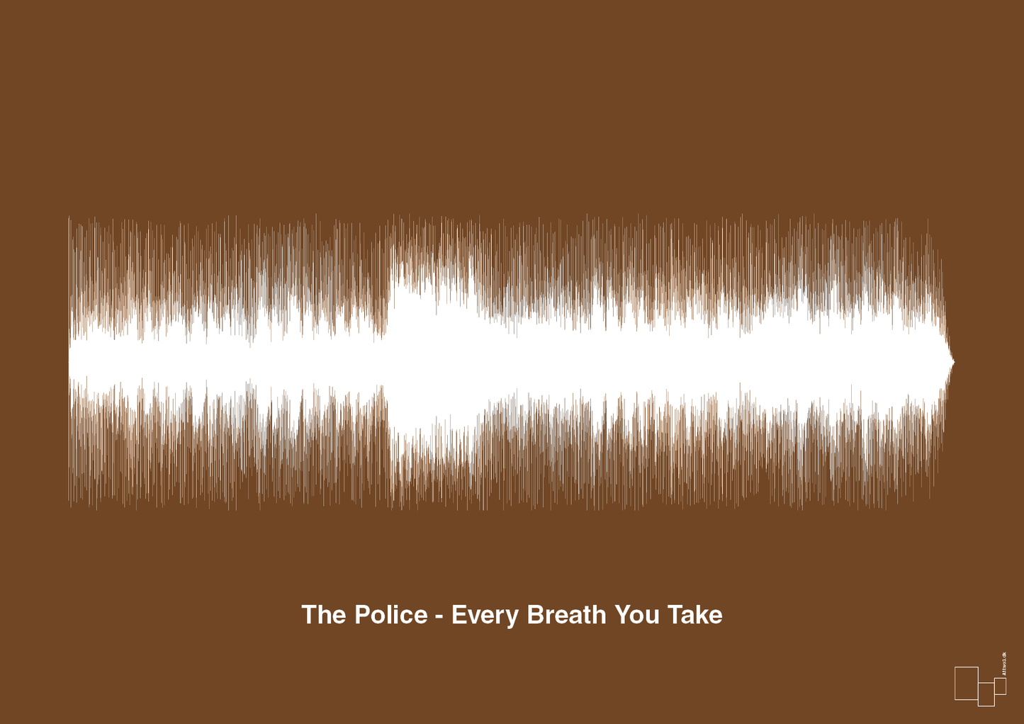 the police - every breath you take - Plakat med Musik i Dark Brown