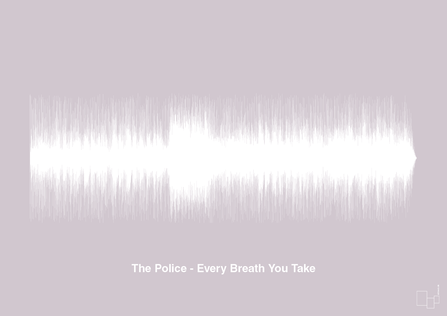 the police - every breath you take - Plakat med Musik i Dusty Lilac