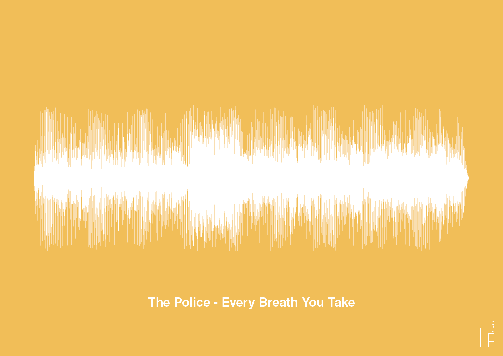 the police - every breath you take - Plakat med Musik i Honeycomb