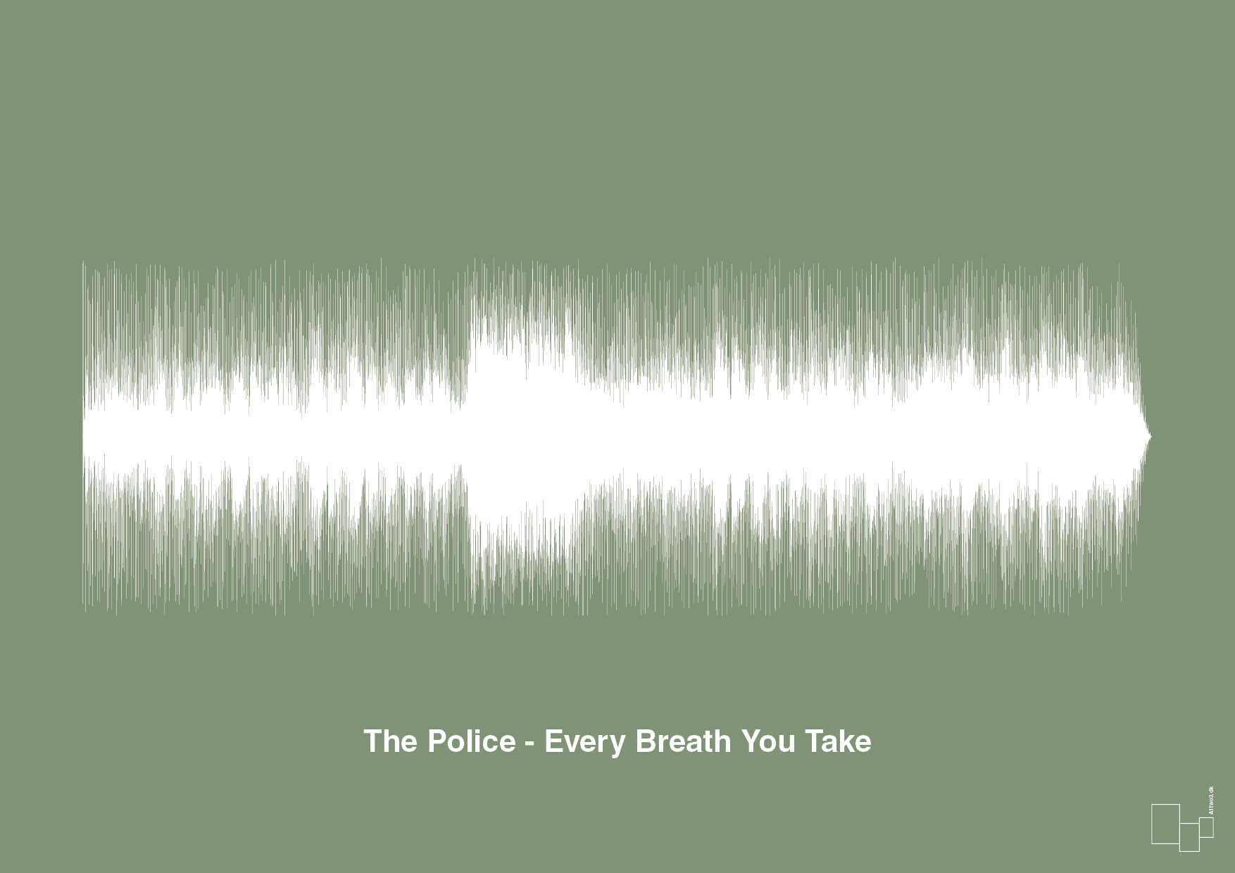 the police - every breath you take - Plakat med Musik i Jade