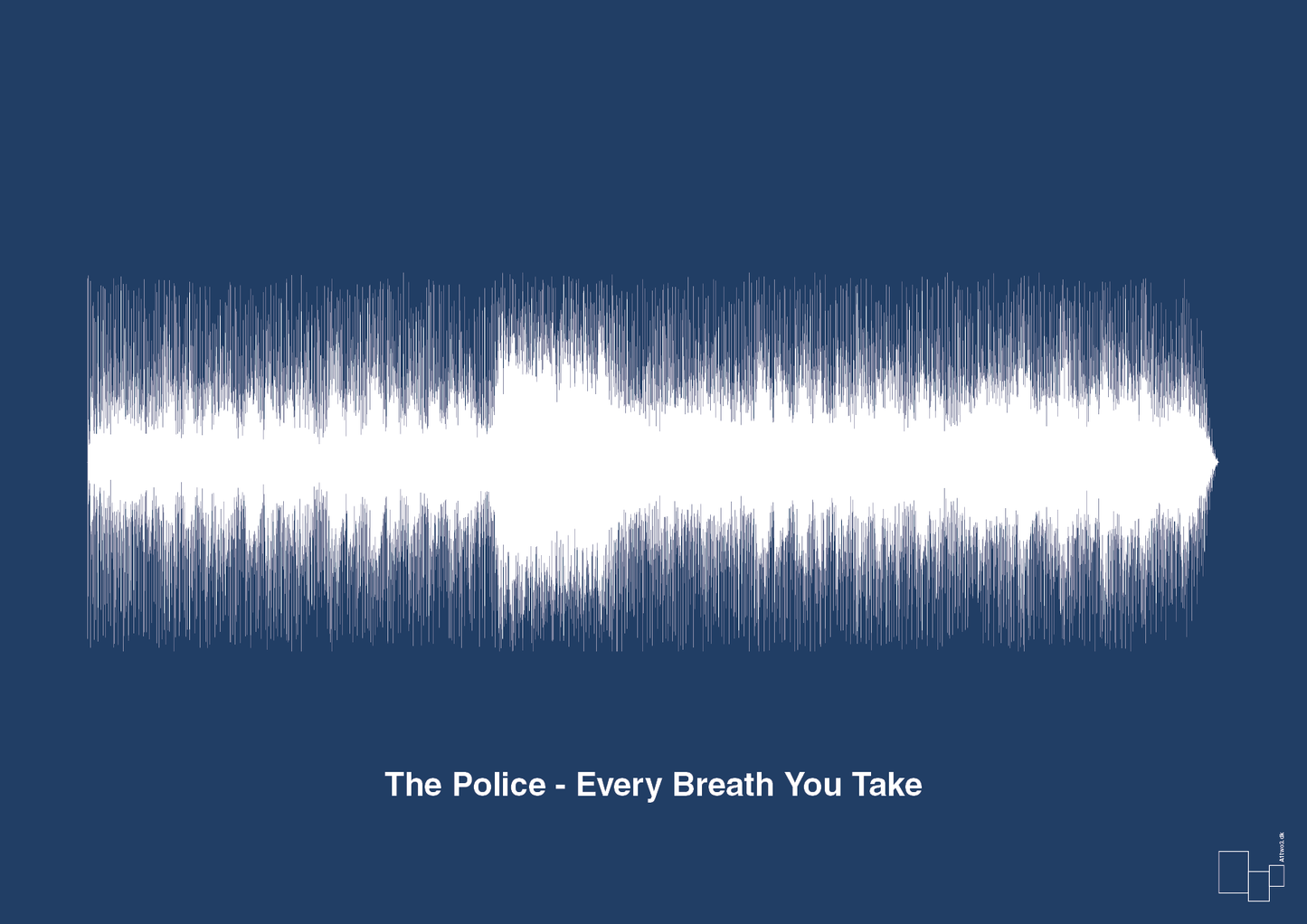 the police - every breath you take - Plakat med Musik i Lapis Blue