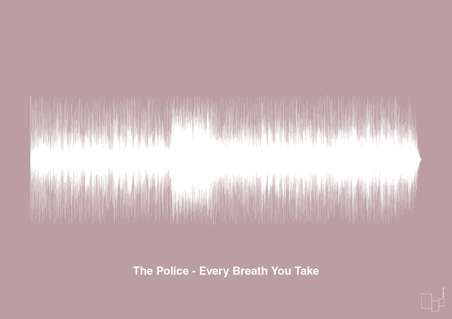 the police - every breath you take - Plakat med Musik i Light Rose