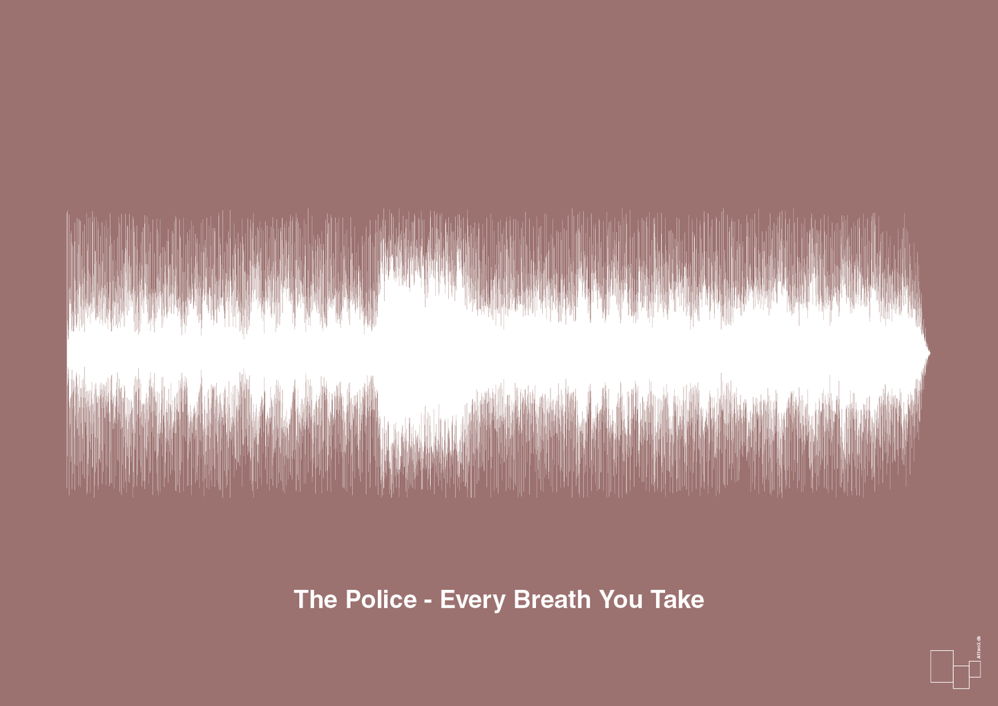 the police - every breath you take - Plakat med Musik i Plum