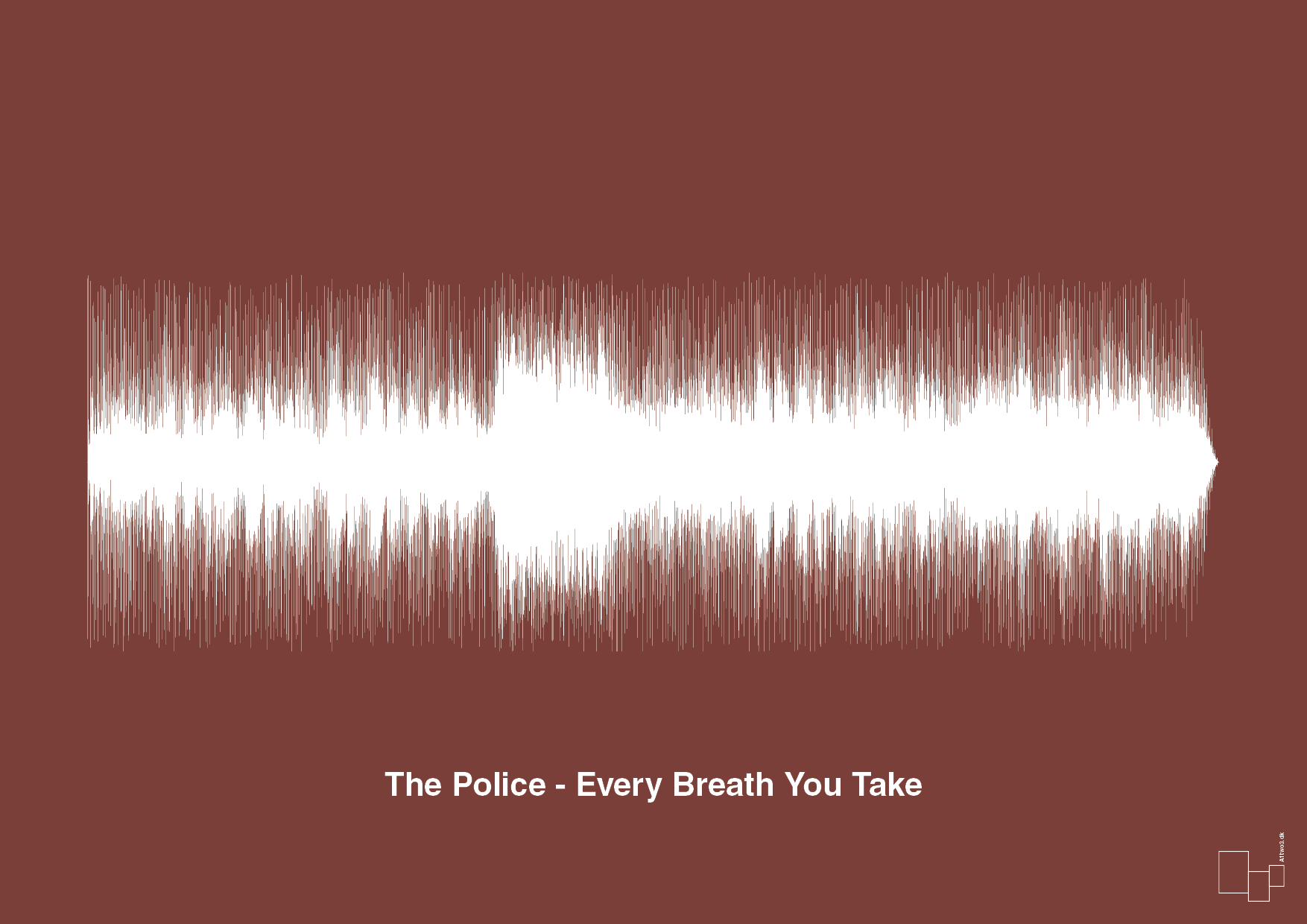 the police - every breath you take - Plakat med Musik i Red Pepper