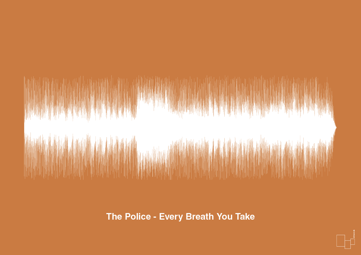 the police - every breath you take - Plakat med Musik i Rumba Orange