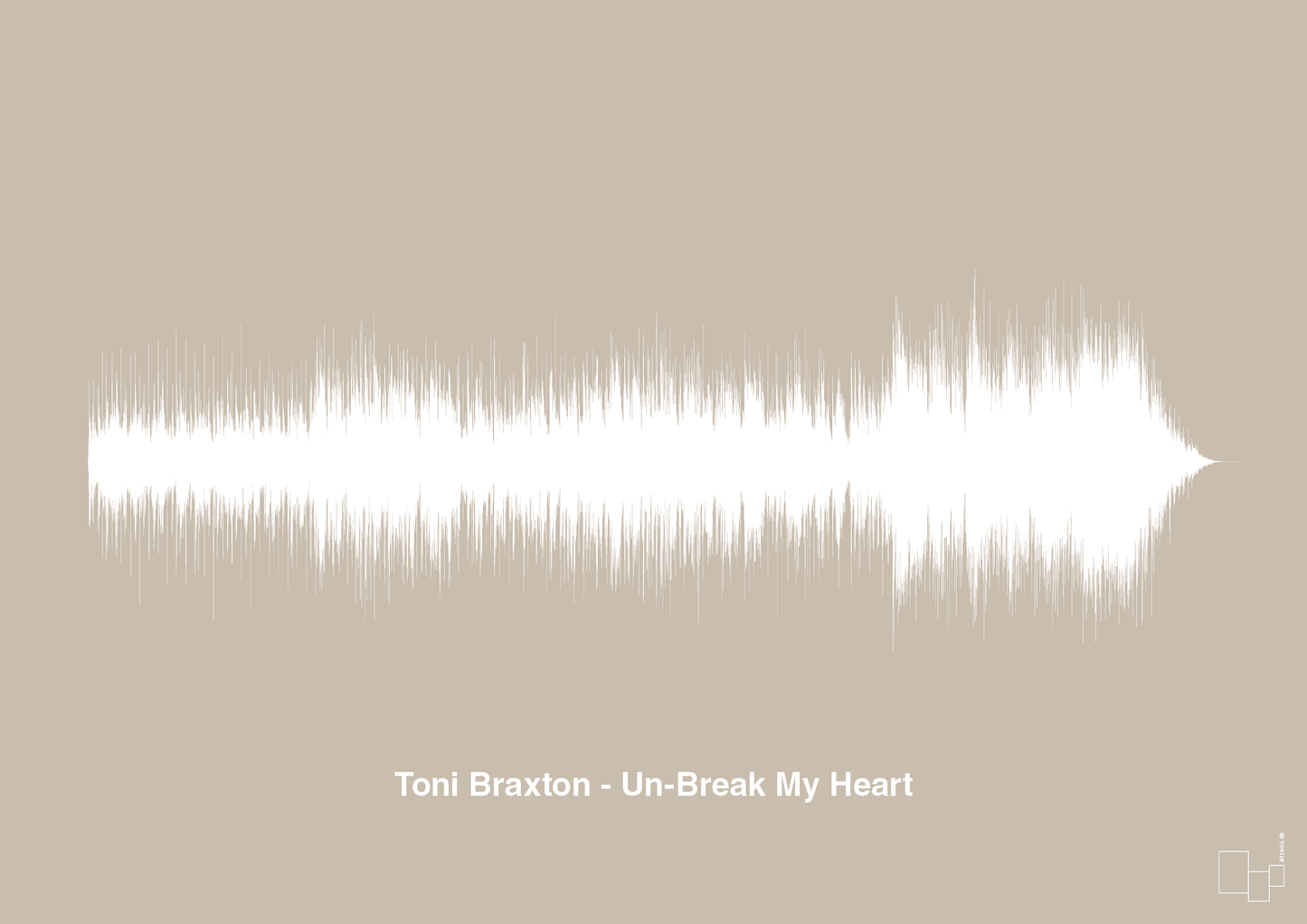 toni braxton - un-break my heart - Plakat med Musik i Creamy Mushroom
