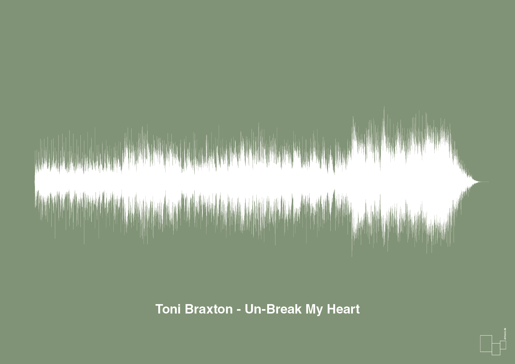 toni braxton - un-break my heart - Plakat med Musik i Jade