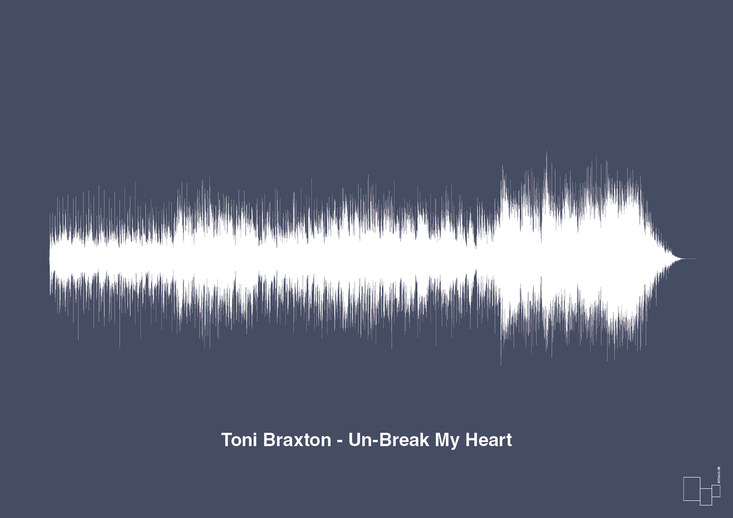 toni braxton - un-break my heart - Plakat med Musik i Petrol