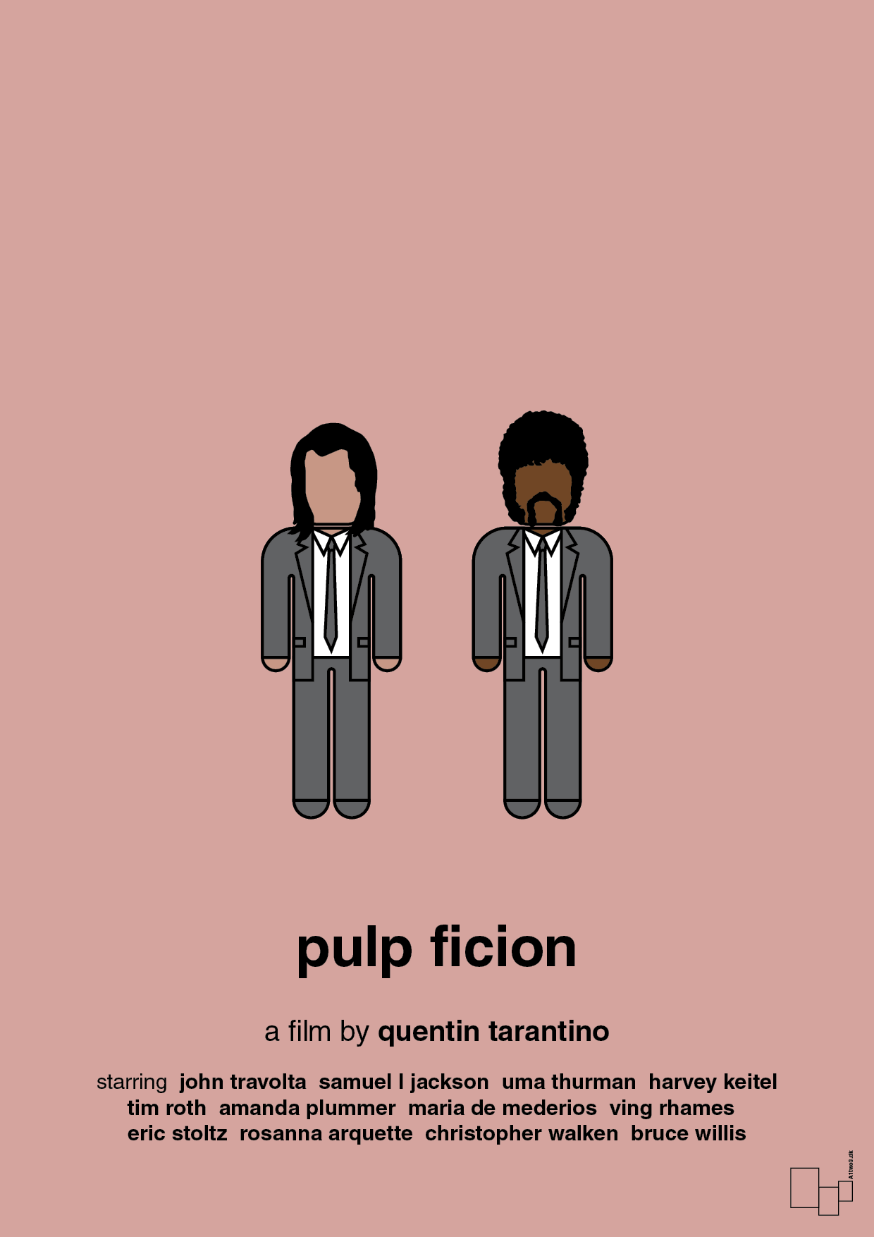 pulp fiction - Plakat med Film & TV i Bubble Shell