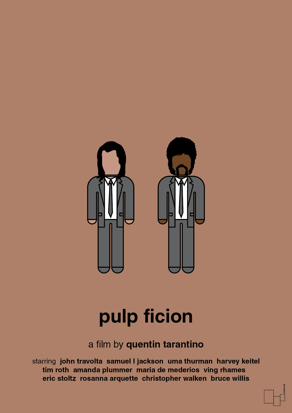 pulp fiction - Plakat med Film & TV i Cider Spice