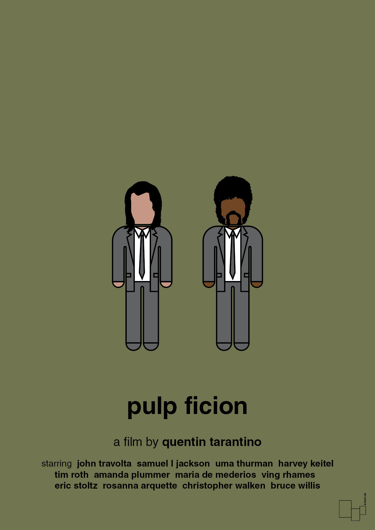 pulp fiction - Plakat med Film & TV i Secret Meadow