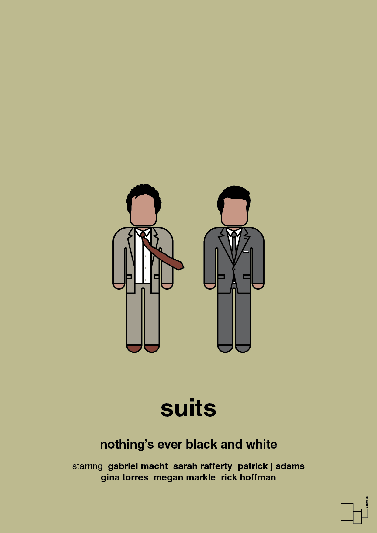 suits - Plakat med Film & TV i Back to Nature