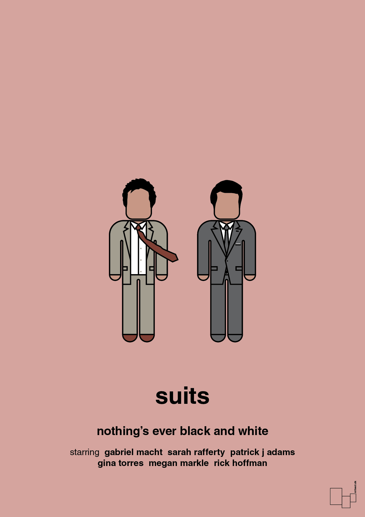 suits - Plakat med Film & TV i Bubble Shell