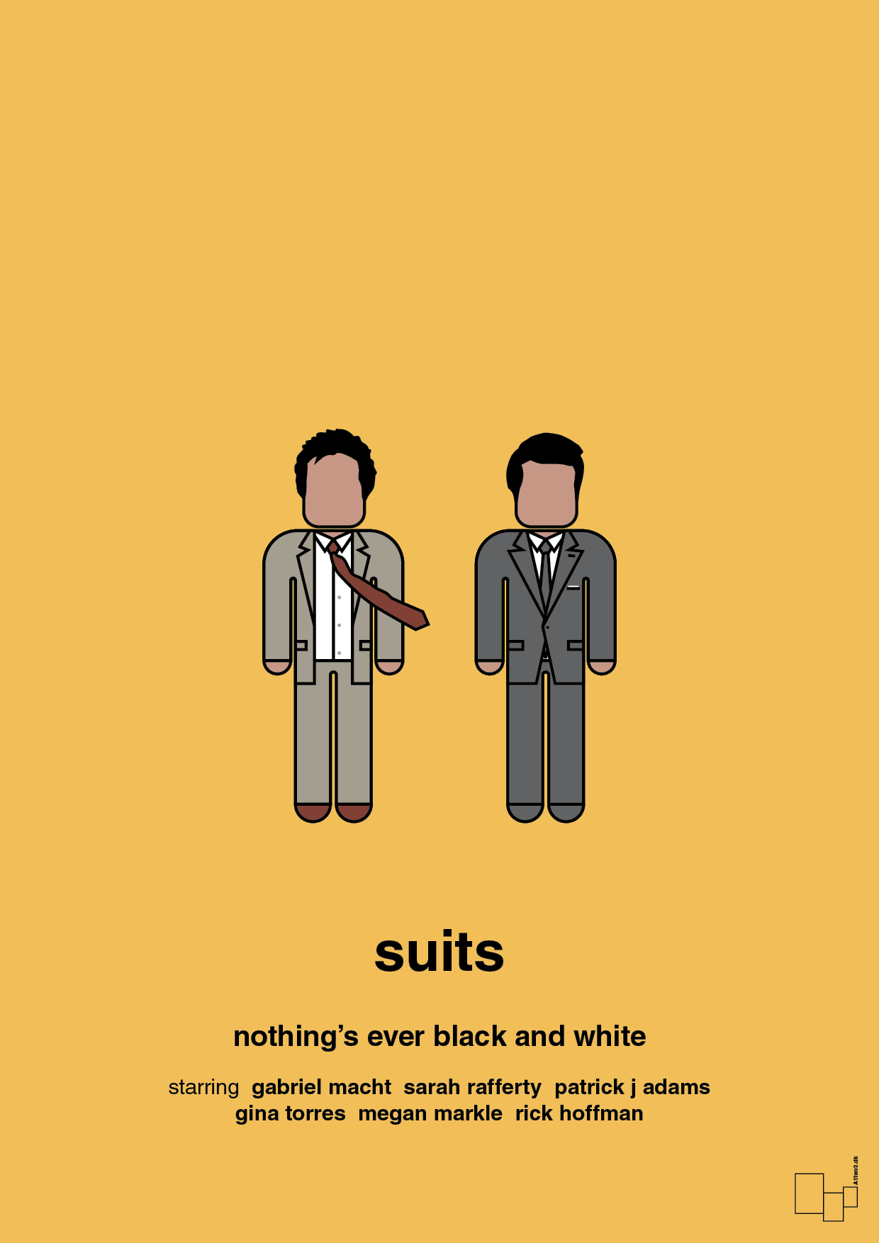 suits - Plakat med Film & TV i Honeycomb