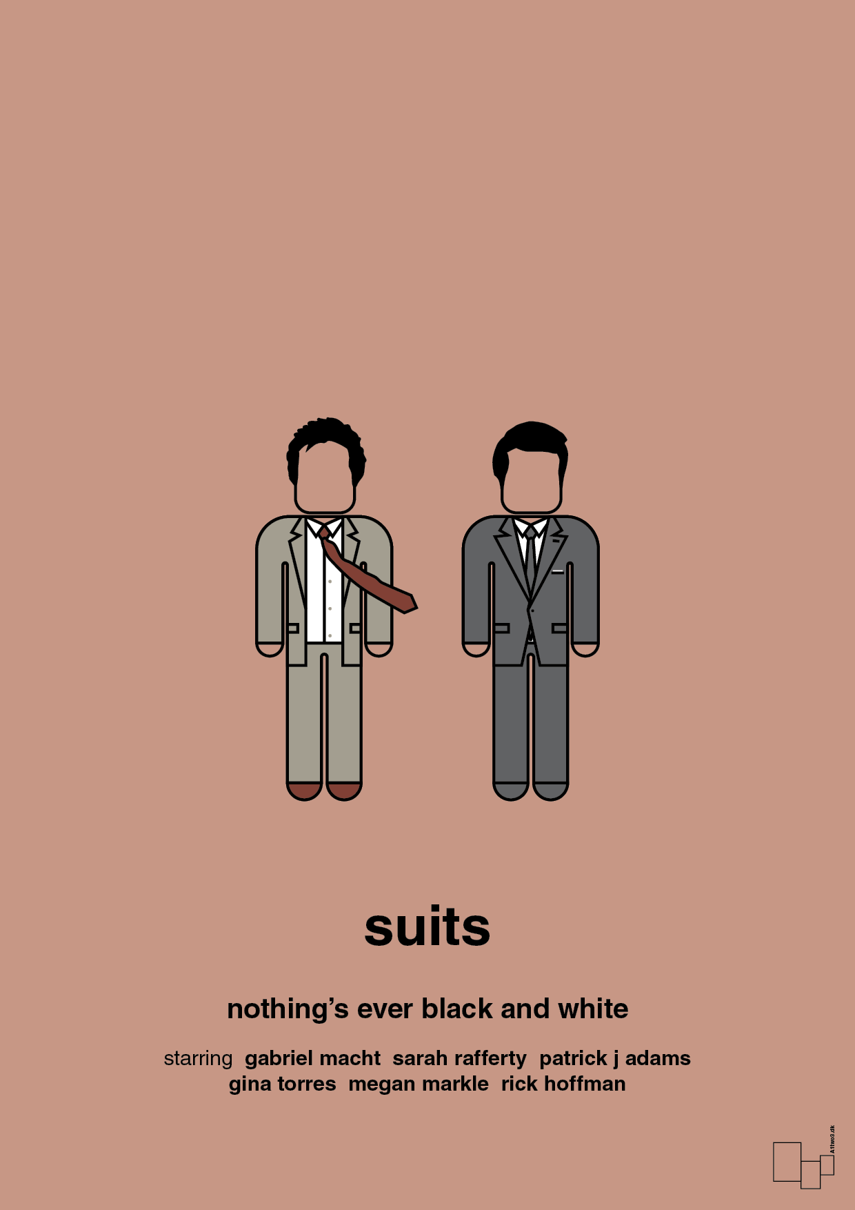 suits - Plakat med Film & TV i Powder