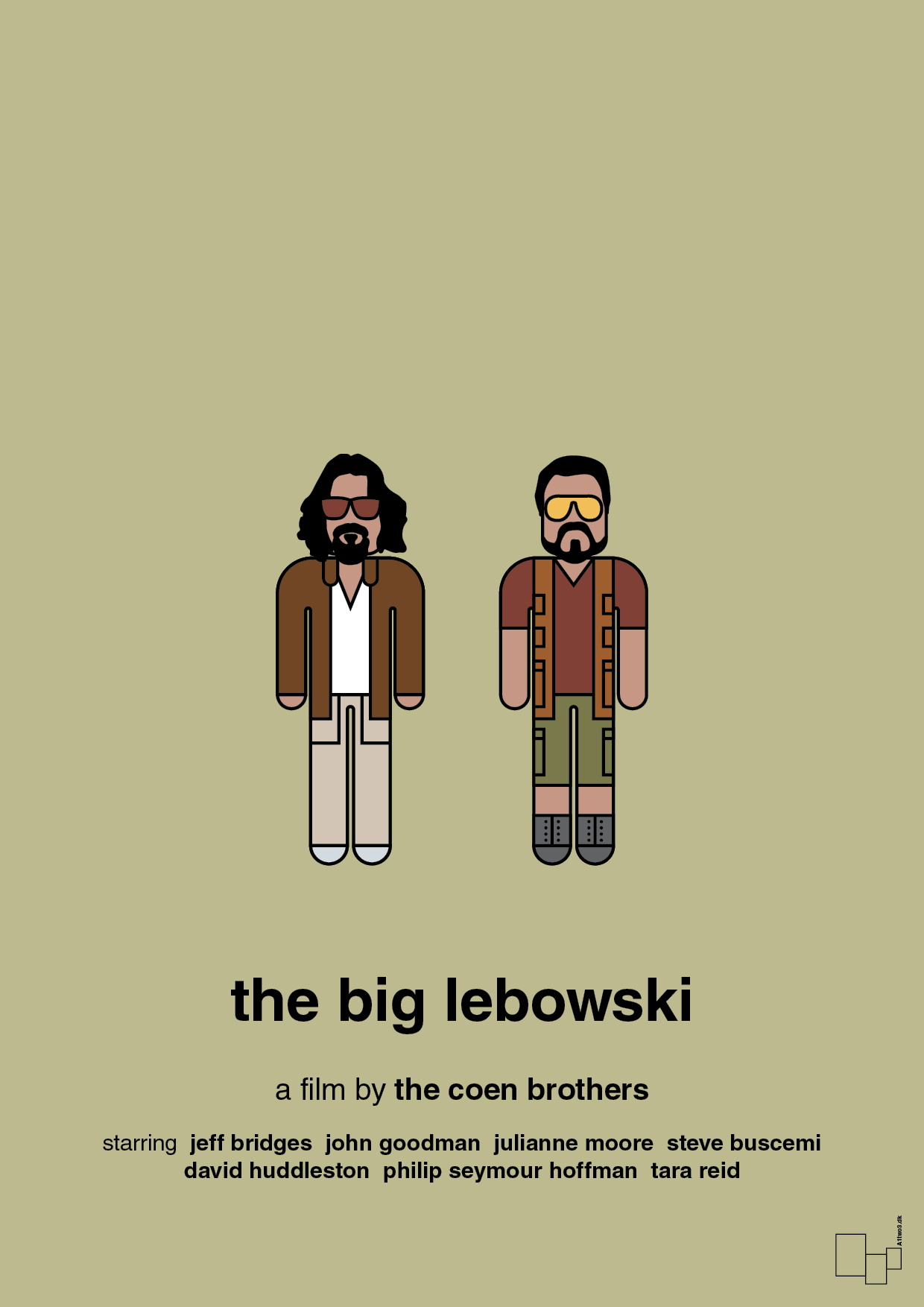 the big lebowski - Plakat med Film & TV i Back to Nature