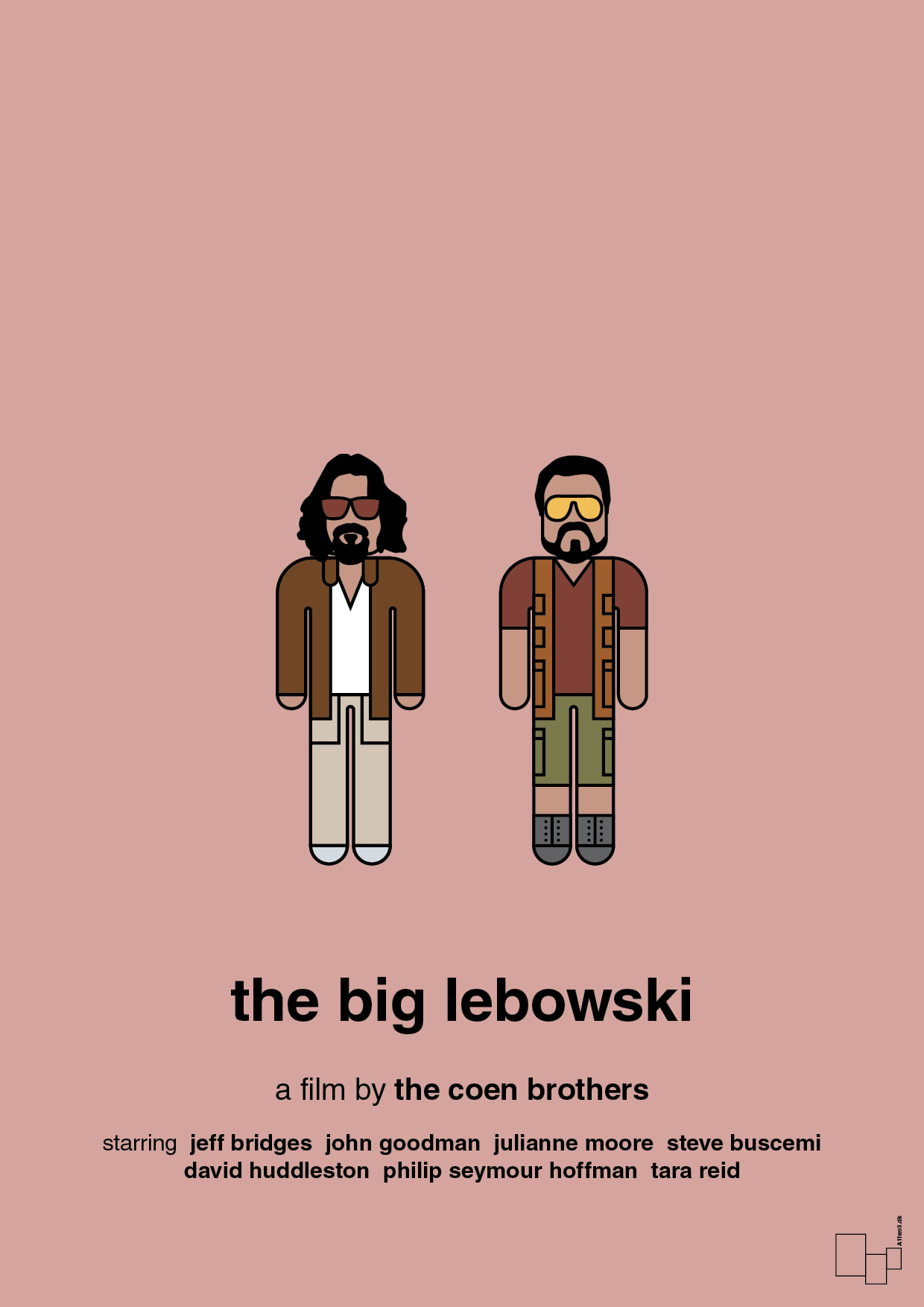 the big lebowski - Plakat med Film & TV i Bubble Shell